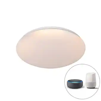 Lampenlicht.nl Smart moderne plafondlamp wit 38 cm incl. led en rgb - iene aanbieding