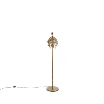 Lampenlicht.nl Vintage vloerlamp goud - botanica aanbieding