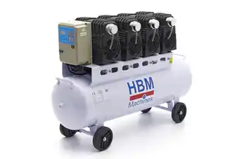 HBM Machines Hbm 120 liter professionele low noise compressor - model 2 aanbieding