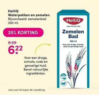 DA HeltiQ Waterpokken En Zemelen 25% Korting aanbieding