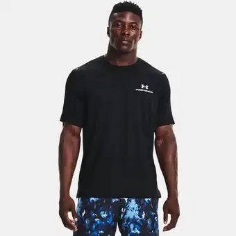 Under Armour Herenshirt under armour rush™ energy met korte mouwen zwart / wit xl aanbieding