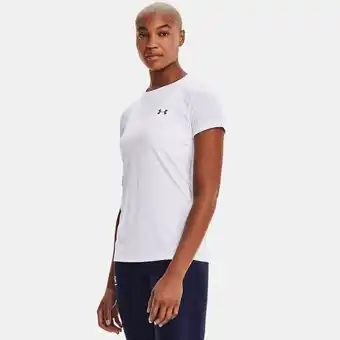 Under Armour Dames t-shirt under armour tech™ wit / metalen zilver m aanbieding