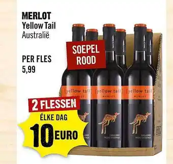 Dirck 3 Merlot Yellow Tail aanbieding