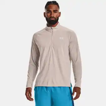 Under Armour Herenshirt under armour streaker run met korte rits ghost grijs / ghost grijs / reflecterend l aanbieding