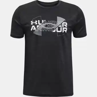 Under Armour Jongensshirt under armour vented met korte mouwen zwart / pitch grijs ymd aanbieding