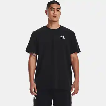 Under Armour Herentop under armour logo embroidered heavyweight met korte mouwen zwart / wit l aanbieding