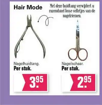 De Online Drogist Hair Mode Nagelhuidtang Of Nagelschaar aanbieding