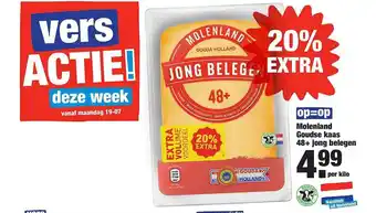 ALDI Molenland Goudse Kaas 48+ Jong Belegen aanbieding