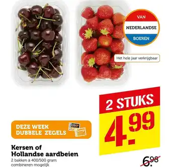 CoopCompact Kersen Of Hollandse Aardbeien aanbieding