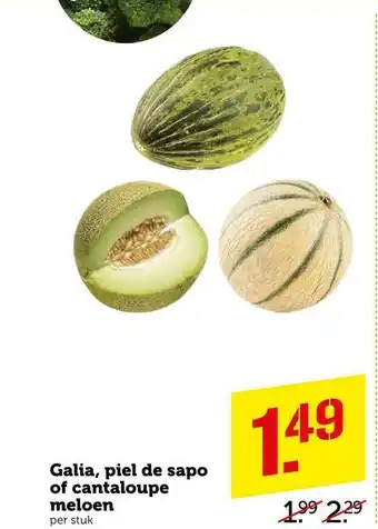 CoopCompact Galia, Piel De Sapo Of Cantaloupe Meloen aanbieding