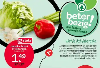 Spar Paprika, Bosui Of Ijsbergsla aanbieding