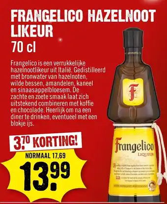 Dirck 3 Frangelico Hazelnoot Likeur 70 cl aanbieding