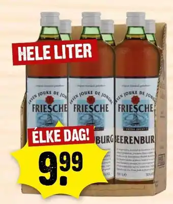 Dirck 3 Jouke de Jonghe Beerenburg hele liter aanbieding