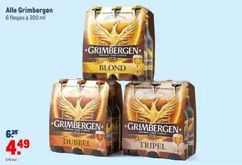 Makro Alle Grimbergen 6 flesjes a 300 ml aanbieding