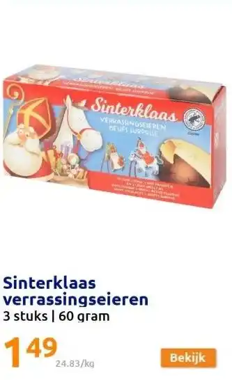 Action Sinterklaas verrassingseieren aanbieding