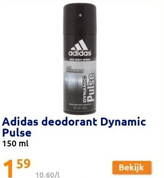 Action Adidas deodorant dynamic pulse aanbieding