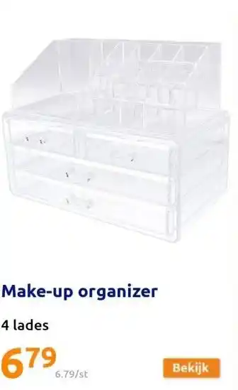 Action Make-up organizer aanbieding