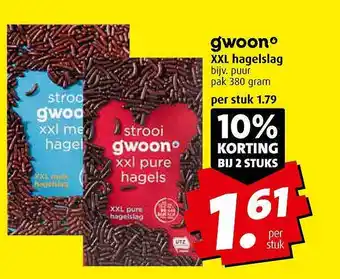 Boni Gwoon xxl hagelslag aanbieding