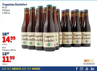 Makro Trappistes Rochefort 330 ml aanbieding