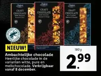 Lidl Ambachtelijke chocolade aanbieding