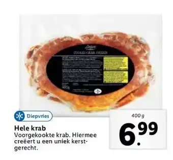 Lidl Hele krab aanbieding