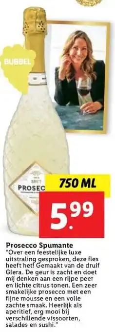 Lidl Prosecco spumante aanbieding