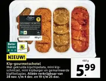 Lidl Kip-gourmetschotel aanbieding