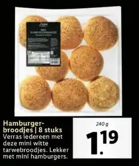 Lidl Hamburgerbroodjes | 8 stuks aanbieding