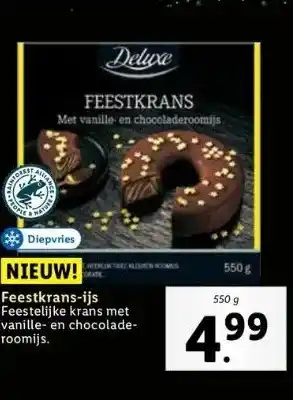 Lidl Feestkrans-ijs aanbieding