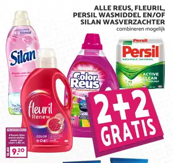 Boon`s Markt Alle reus, fleuril, persil wasmiddel en/of silan wasverzachter aanbieding