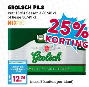 Boon`s Markt Grolsch pils aanbieding