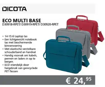 ITPRODEALS DICOTA MULTI BASE 14-15.6" aanbieding