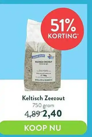 Holland & Barrett Good stuff keltisch zeezout aanbieding