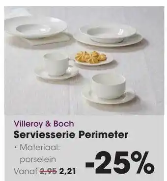 HANOS Villeroy & boch serviesserie perimeter aanbieding