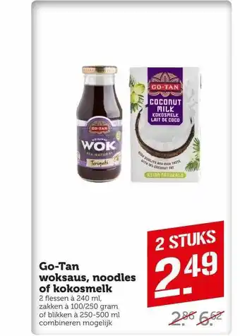 CoopCompact Go-tan woksaus, noodles of kokosmelk aanbieding