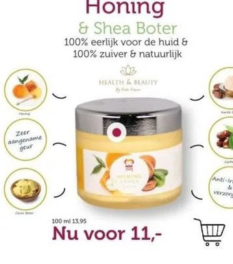 De Rode Pilaren Honing & shea boter aanbieding
