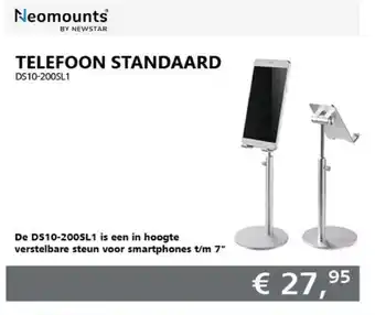 ITPRODEALS Neomounts by Newstar Telefoonstandaard | DSL10-200SL1 aanbieding