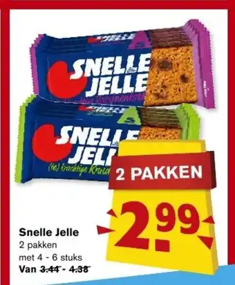 Hoogvliet Snelle Jelle 2 pakken aanbieding