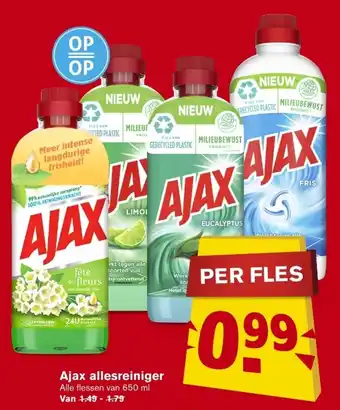 Hoogvliet Ajax allesreineger 650ml aanbieding