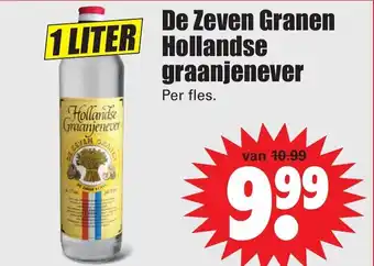 Dirk De zeven granen hollandse graanjenever 1 liter aanbieding