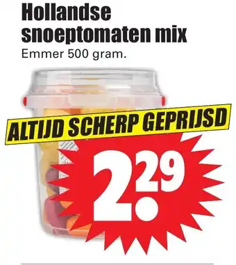 Dirk Hollandse snoeptomaten mix 500 gram aanbieding