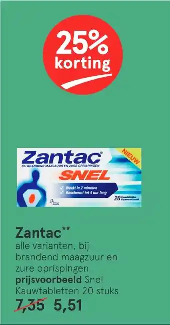 Etos Zantac aanbieding