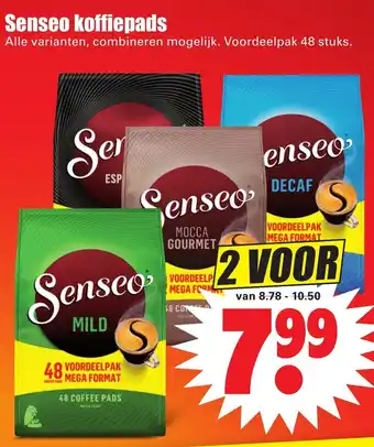 Dirk Senseo koffiepads 2*48st aanbieding