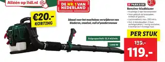 Lidl Parkside Benzine-bladblazer aanbieding