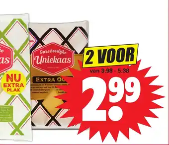 Dirk Uniekaas gesneden kaas 48+ aanbieding