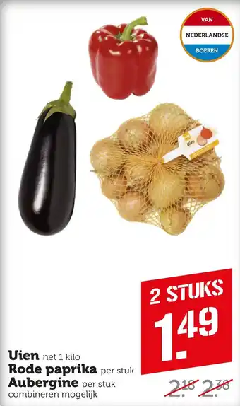 Coop Uien aanbieding