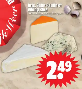 Dirk Brie, saint paulin of viking blue aanbieding