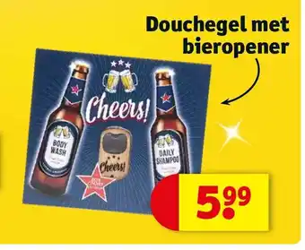 Kruidvat Douchegel met bieropener aanbieding