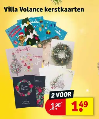 Kruidvat Villa Volance kerstkaarten aanbieding