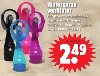 Dirk Waterspray ventilator aanbieding